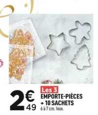 Centrakor Emporte-pièces + 10 sachets Offres et Promotions