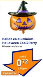 Action Ballon en aluminium Halloween Cool2Party Offres et Promotions