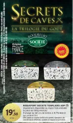 Intermarché Roquefort societe templiers aop 185 g Offres et Promotions