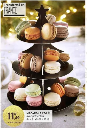 Intermarché Macarons x36 435 g Offres et Promotions