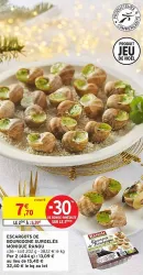 Intermarché MONIQUE RANOU Escargots de bourgogne surgelés 202 g Offres et Promotions