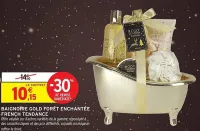 Intermarché Baignoire gold forêt enchantée french tendance Offres et Promotions