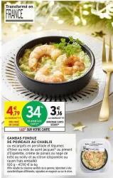 Intermarché Signal - gambas fondue de poireaux au chablis Offres et Promotions