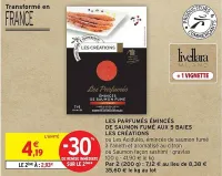 Intermarché Les parfumés émincés de saumon fumé aux 5 baies les créations Offres et Promotions