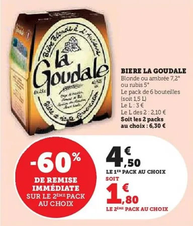 Hyper U La goudale - bière Offres et Promotions