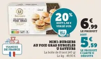 Hyper U U - mini-burgers au foie gras surgeles Offres et Promotions