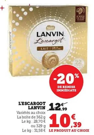 Hyper U Lanvin - l'escargot Offres et Promotions