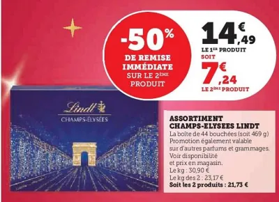 Hyper U Lindt - assortiment champs-elysees Offres et Promotions