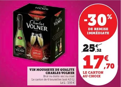 Hyper U Charles volner - vin mousseux de qualite Offres et Promotions