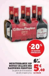 Hyper U Cellier des dauphins - mediterrane igp rouge cellier des Offres et Promotions