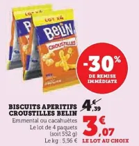 Hyper U Belin - biscuits aperitifs croustilles Offres et Promotions