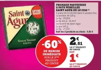 Hyper U Saint agur - fromage pasteurise a pate persillee ou le coq Offres et Promotions