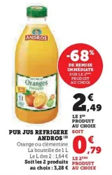 Hyper U Andros - pur jus refrigere Offres et Promotions