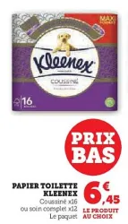 Hyper U Kleenex - papier toilette Offres et Promotions