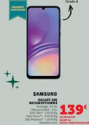 Hyper U SAMSUNG Galaxy a05 reconditionné Offres et Promotions