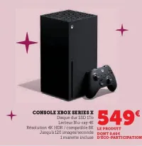 Hyper U Console xbox series x Offres et Promotions