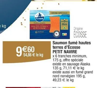 Cora PETIT NAVIRE Saumon fumé hautes terres d'Écosse Offres et Promotions