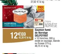 Cora DELPEYRAT Saumon fumé de Norvège 300 g Offres et Promotions