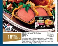 Cora SOCOPA Kit filet de bœuf Wellington 800 g Offres et Promotions