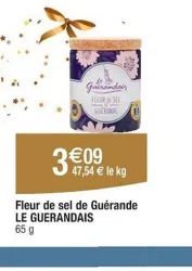 Cora LE GUERANDAIS Fleur de sel de Guérande 65 g Offres et Promotions