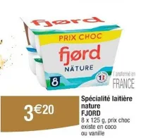 Cora FJORD Spécialité laitière nature Offres et Promotions