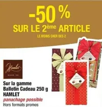 Cora HAMLET Sur la gamme Ballotin Cadeau 250 g Offres et Promotions