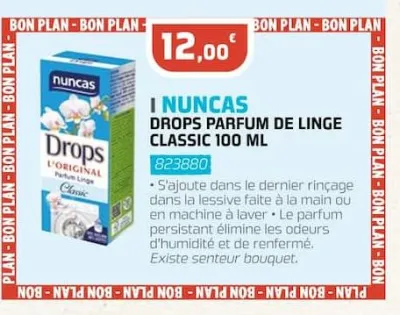 Eureka ma maison DROPS PARFUM DE LINGE CLASSIC 100 ML Offres et Promotions