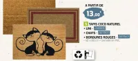 Eureka ma maison TAPIS COCO NATUREL Offres et Promotions