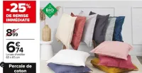 Carrefour Linge de lit "Percale bio" Offres et Promotions