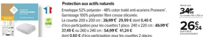 Carrefour La couette anti-acariens tempérée Offres et Promotions