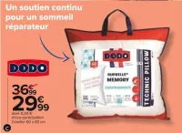 Carrefour Oreiller "Suprelle memory" Offres et Promotions