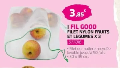 Eureka ma maison FILET NYLON FRUITS ET LÉGUMES X 3 Offres et Promotions