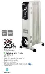 Carrefour Radiateur bain d'huile Offres et Promotions