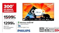 Carrefour Téléviseur OLED 4K* - 138 cm Offres et Promotions