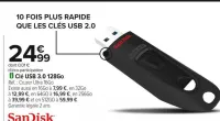 Carrefour Clé USB 3.0 128Go Offres et Promotions