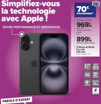 Carrefour iPhone 16 128 GB Offres et Promotions