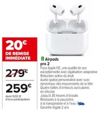 Carrefour Airpods pro 2 Offres et Promotions