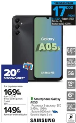 Carrefour Smartphone Galaxy A05S Offres et Promotions