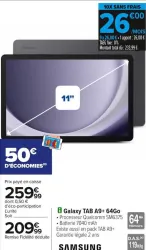 Carrefour Galaxy TAB A9+ 64Go - 11'' Offres et Promotions