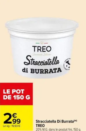 Carrefour Stracciatella Di Burrata Offres et Promotions