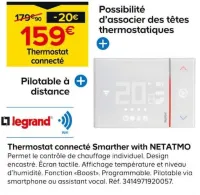 Castorama Thermostat connecté Smarther with NETATMO Offres et Promotions