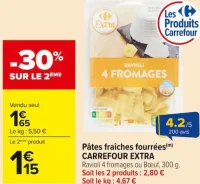 Carrefour Pâtes fraîches fourrées Offres et Promotions