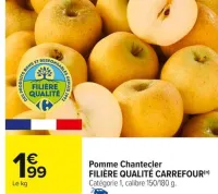 Carrefour Pomme Chantecler FILIÈRE QUALITÉ CARREFOUR Offres et Promotions