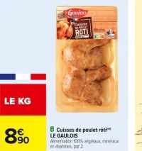 Carrefour Cuisses de poulet rôti Offres et Promotions