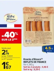 Carrefour Knacks d'Alsace Offres et Promotions