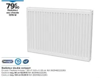 Castorama Radiateur double compact Offres et Promotions