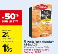 Carrefour Panés façon Milanaise Offres et Promotions