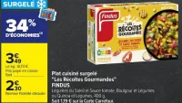 Carrefour Plat cuisiné surgelé "Les Récoltes Gourmandes" Offres et Promotions