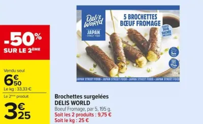 Carrefour Brochettes surgelées Offres et Promotions