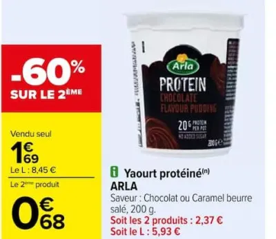 Carrefour Yaourt protéiné Offres et Promotions